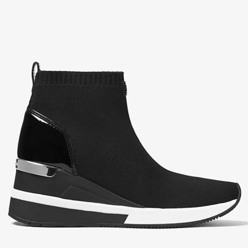 SOLD OUT!! Michael Kors Black Wedge Sneakers